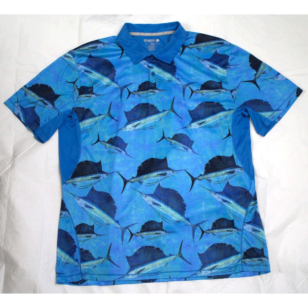 Reel Legends Reel-Tec Mens Short Sleeve Shirt Size‎ Large